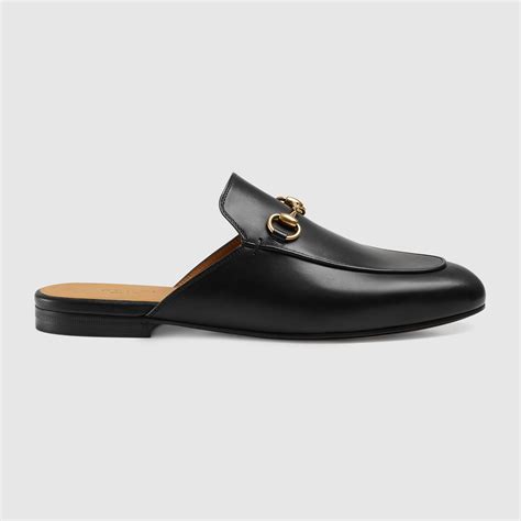 gucci leather slippers princton|Gucci princetown leather slipper women.